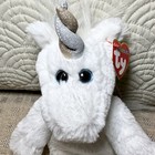 Nwt Ty Cuddlys Agnus The Unicorn White 9    Plush Stuffed Animal Attic Treasures