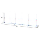 Dog Weave Pole Set Agility Starter Kit Pet Outdoor Exercise Training Set