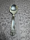 1950s Wm Rogers   Son Is Silver Plate Straight Handle Baby Spoon 4  April
