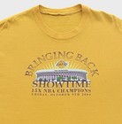 Los Angeles Lakers Kia Forum Showtime Gold   Purple Vintage 2009 T Shirt Size Xl