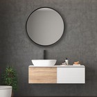 Uttermost Belham 35  Round Wall Mirror W  Iron Frame In Aged Black  New In Box