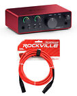 Focusrite Scarlett Solo 4th Gen Studio Recording Usb Audio Interface   Xlr Cable