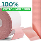 Heavy Duty Moleskin For Feet Adhesive Padding Roll 2in X 15ft 1pc