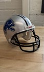 Riddell Nfl Football Mini Helmet Detroit Lions Silver Replica Collectible
