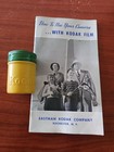 Kodak Film Metal Container 1940 Eastman Booklet Book How To Use Your Camera Ht