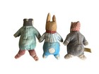Set Of 3 Vintage 1980s Foxwood Tales   The Wind In The Willows Bean Plush