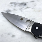 Spyderco Efficient Linerlock Black 8cr13mov Plain Folding Pocket Knife G10