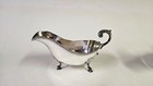 Pair Of Vintage Silver-plated Footed Gravy Sauce Boats