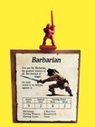 Heroquest 1989-1990 Board Game Parts 4 Heros Barbarian Dwarf Elf Wizard   Cards