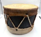 Vintage 2 Sided Native American Indian Rawhide Stretched Drum 12    X 10    Handmade