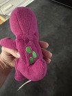Vintage 90s Gund Barney Purple Dinosaur 7  Plush Bean Bags Beanies 1997