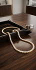 5ct Lab Created Diamond 3 4 5 6mm Round Cut Tennis Necklace Iced Out Single Row