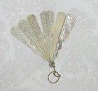 Antique Victorian Fan Carnet De Bal Dance Card 19th Century