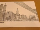 Trifold Poster Beastie Boys - To The 5 Boroughs  -  Nyc Skyline  Matteo Pericoli