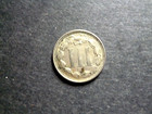 1865 - 3cn Nickel Three Cent Piece - Nice Looking Coin
