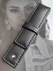 Montblanc Meisterst  ck Siena 14309 One Pen Pouch Black Leather     New In Box