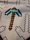 Twin Size Minecraft Sheet Set With One Pillowcase Gray Excellent Condition