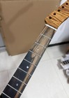 22fret Ebony Fingerboard Roasted Flame Maple Electric Guitar Neck Part Wheel Rod