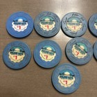 Lot Of 9 Golden Gate Casino  1 Chips Downtown Las Vegas Nv 1997