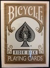 Gold Bicycle Rider Back Deck Playing Cards Poker Size Uspcc Custom Limited New