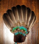 Snow Goose Native American Smudge Feather Fan Antler