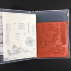 Stampin Up Quiet Meadow Stamp Set Flowers Paint Splatter Faded Words Background