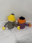 Set Of 2 - Vintage 2003 Gund Bert And Ernie Sesame Street Handpuppet Plush