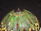 Vintage Stained Glass Dragonfly Lamp Shade Large 17    Tiffany Style Art Nouveau