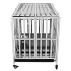 Strong Iron Tube Dog Cage With Portable Tray Pet Playpen Crate Kennel In outdoor