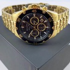 Bulova Marine Star 98b406 Black Dial Stainless Steel Men s Quartz Watch 41 5 Mm