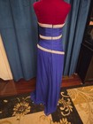 Sophia Loren Owned Worn Blue Wiggle Rhinestone Gown From Sydney Guilaroff