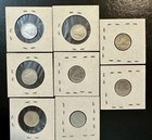 Set Of 8 Canadian 10c Coins  1937 - 1965  George Vi   Elizabeth Ii