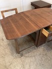 Vintage Drop Leaf Table   2 Chairs Made In Romainia