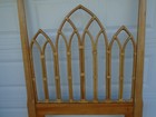 Tall Pair Ficks Reed Twin Size Headboards Rattan Cathedral West Indies 2 Bamboo