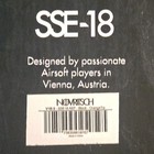 Novritsch Sse-18 Electric Airsoft Pistol Black Orange Tip Magazine 2500x Bio Bbs