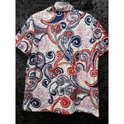 Vtg 70s Mayer Lang Marquis Mlm Shirt Womens Xl Retro Psychedelic Paisley Hippie 