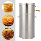 2 Frame Honey Extractor Stainless Steel Manual Use Spinner Beekeeping Equipment