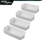 4 Packs White Shelf Bin Compatible With Kenmore Whirlpool Refrigerator