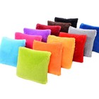 Solid Color Velvet Cushion Cover Soft Square Pillow Case Home Sofa Car D  cor 