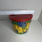 Alphabet   Phonics Language Learning Word Blocks tiles Set In Plastic Tub