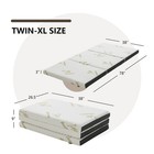 Twin-xl 3  Tri-fold Memory Foam Floor Mattress Topper Portable W  Carrying Bag