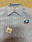 Vtg Nwt Flying Postal Service Us Mail Button Shirt Short Sleeve Size 36
