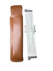Vintage Bruning 2398 Slide Rule W  Leather Case Charles Bruning Co Usa