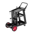 Workshop Welding Equipment Carrier Welding Cart  Heavy Duty 3 Tier Rolling Cart