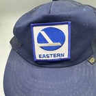 Vintage Eastern Airlines Navy Blue Baseball Maintenance Crew Worker Hat Lot B
