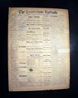 Rare Tombstone Epitaph Pre Gunfight At The O k  Corral Az Arizona 1881 Newspaper