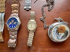 Mixed Lot Vintage To Now Wristwatch Pocket Watch Lot Gold Silver Tone Bands More