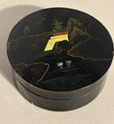 Vintage Japanese Lacquer Wooden Coasters Hand Painted Set Of 5 Ki Mt Fuji