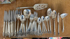 1847 Rogers Bro King Frederick   Royal Empress 47 Piece Silverplate Flatware Set