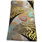 Fukuro Obi Kimono Belt Silk Chrysanthemum Matsu Gold Thread Japan Traditional